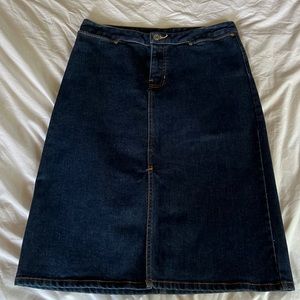 Gap stretch denim skirt